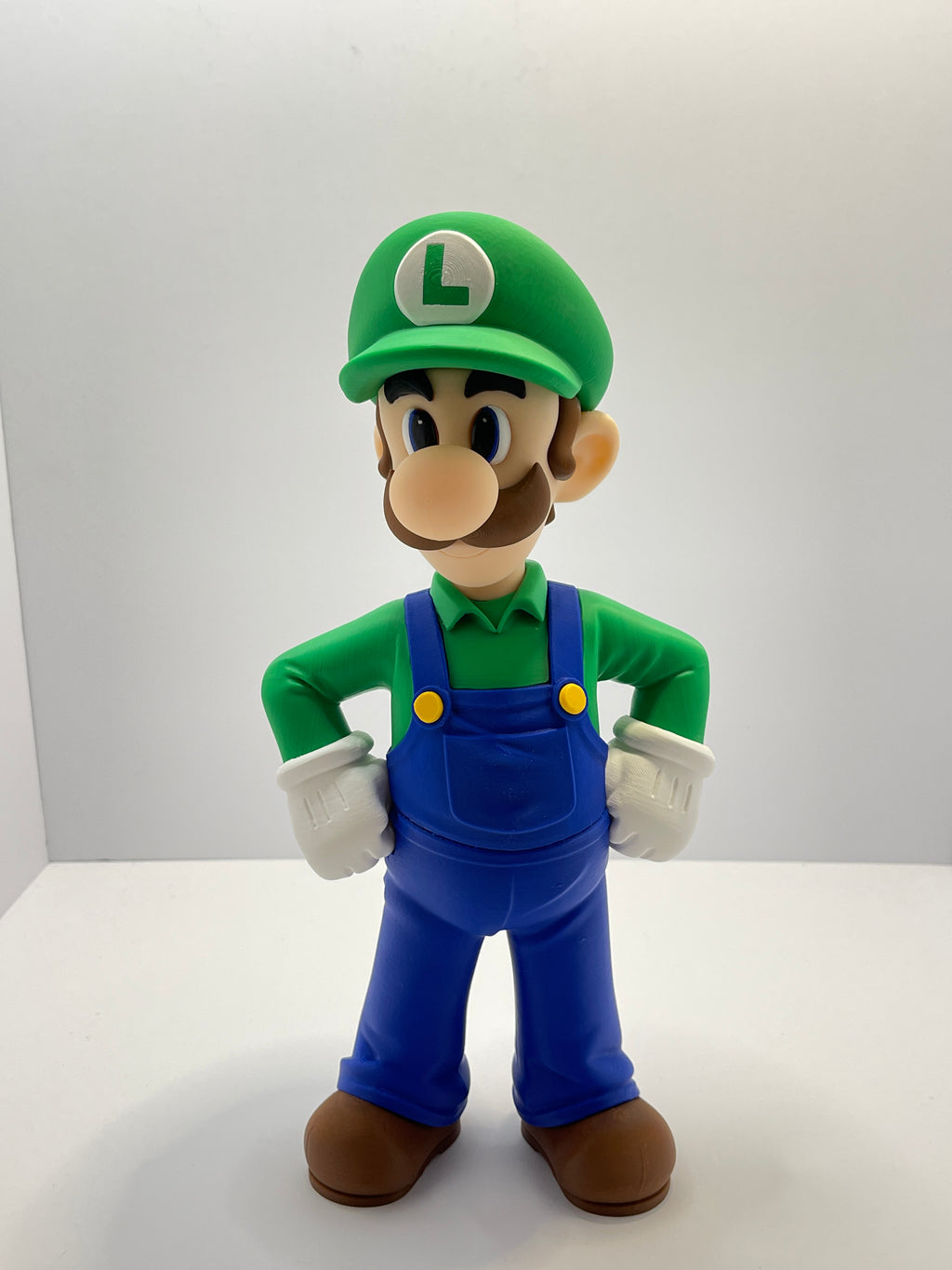 Left side view of video game figurine